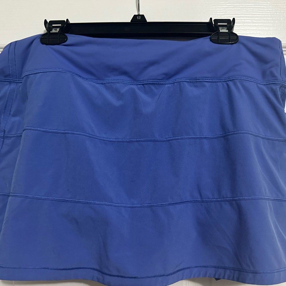 lululemon pace rival mid rise skort long Color: Wild Indigo